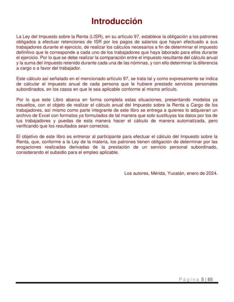 Libro Calculo anual de salarios 2023-05