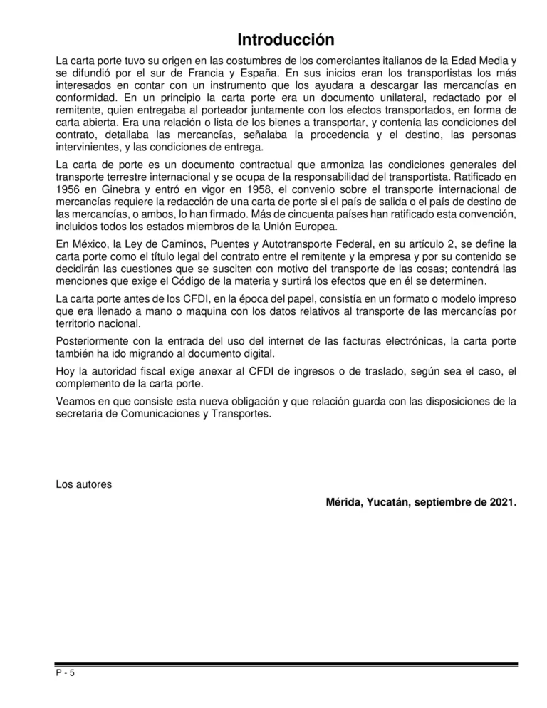 Libro complemento de carta porte 2021-05