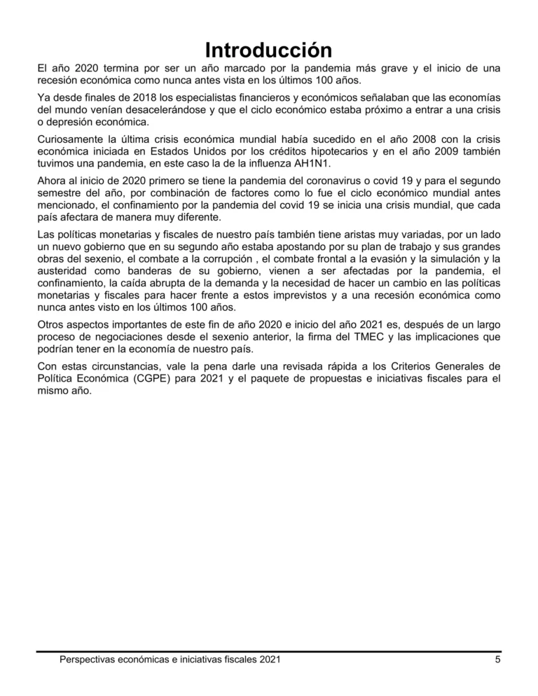 Libro Perspectivas economicas e iniciativas de reformas 2021-05