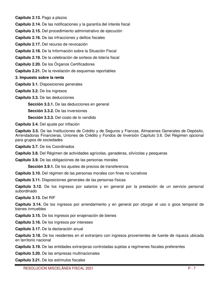 Libro de Resolución Miscelánea Fiscal 2021-07